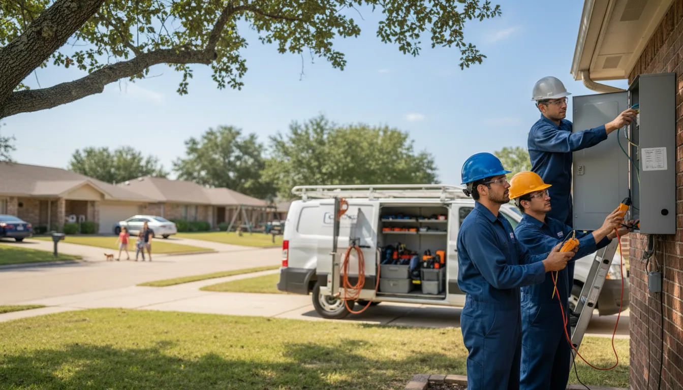 Certified electrician providing emergency electrical services in Francis, OK